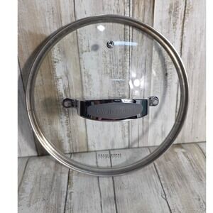 David Burke Gourmet Pro 9.5 Inch Tempered Glass Replacement Lid Steam Vent Gray